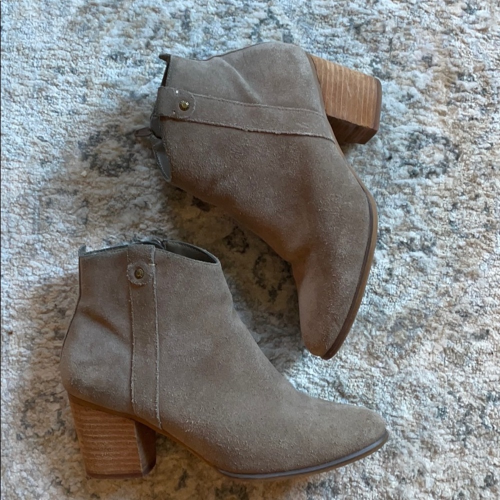 Taupe bootie from BASS